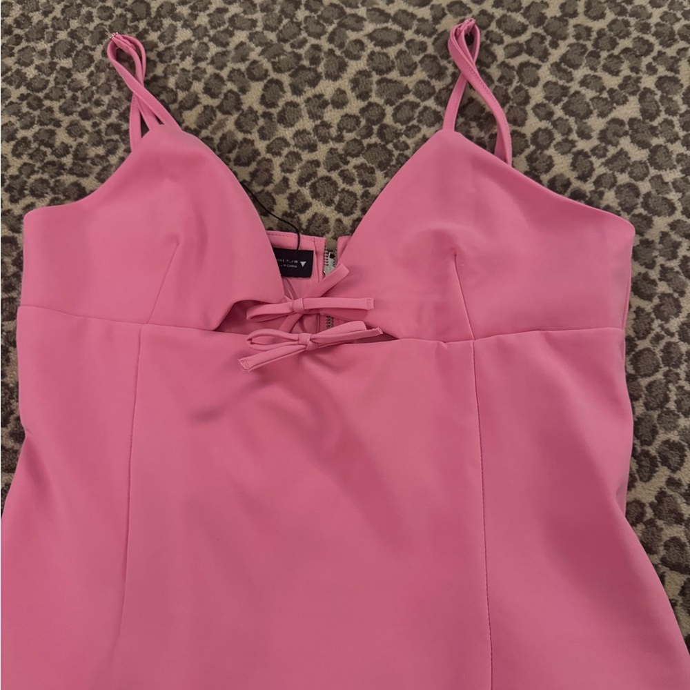 Zara Pink top with Tie Detail